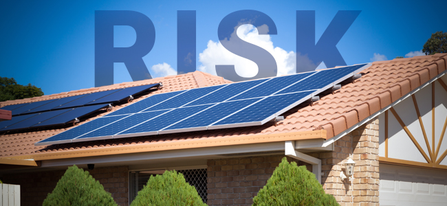 Solar panels on the roof, Australia