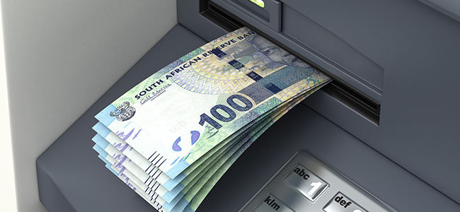 Withdrawal South African Rand From ATM